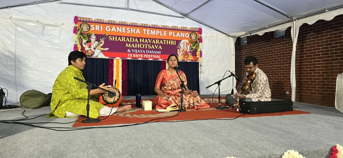 Trio at Sri Ganesha Temple, Plano