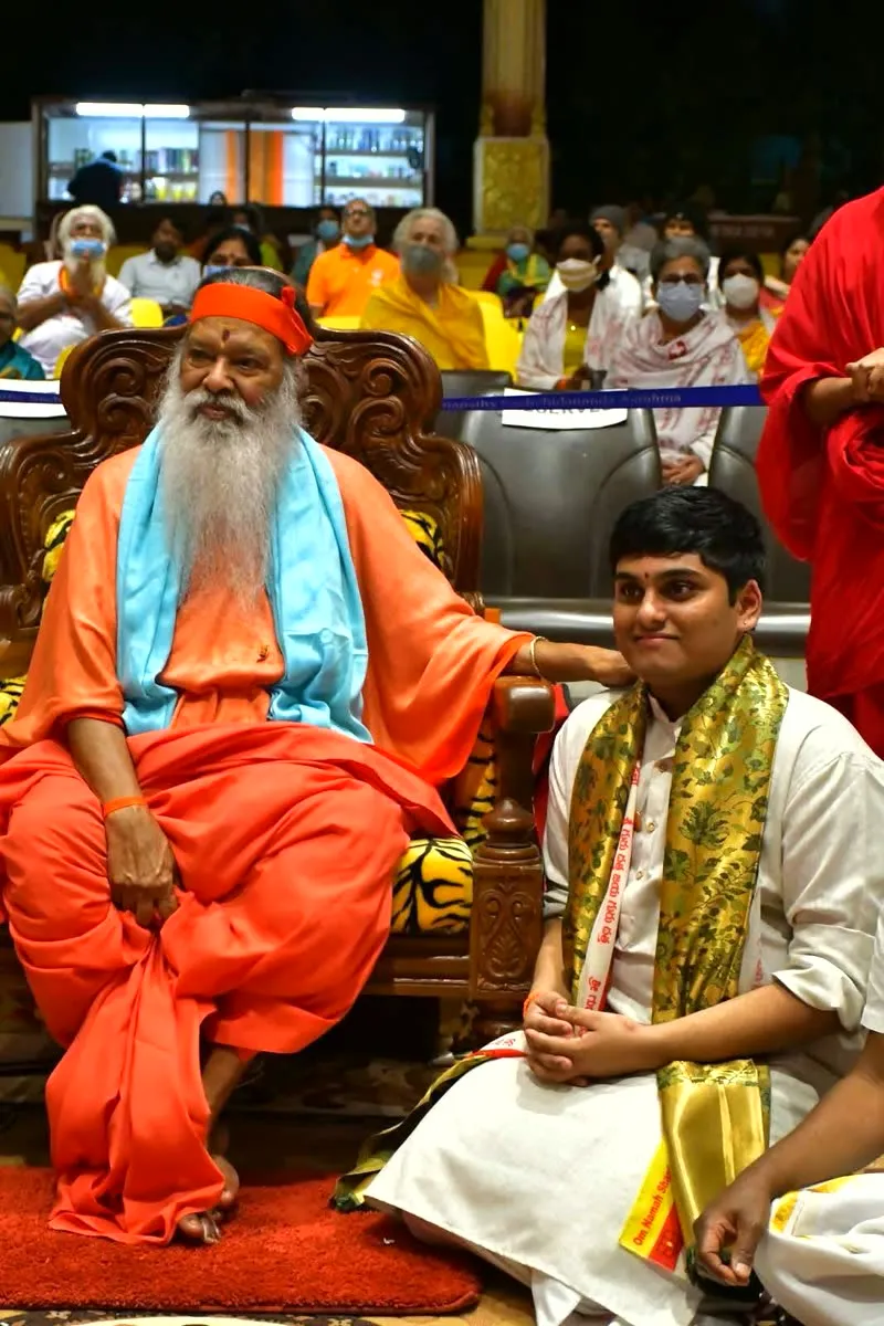 With HH Sri Ganapathy Sachchidananda Swamiji