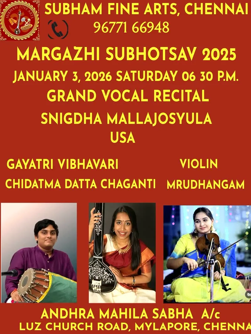 Subham Fine Arts, Chennai — Margazhi Subhotsav